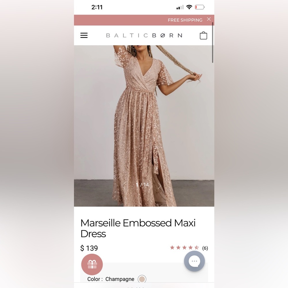 Baltic Born Maxi Dress | Champagne